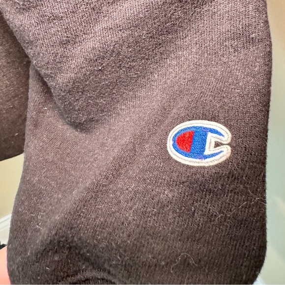 Champion Reverse Weave Candid Black Crop Hoodie Size XS - Picture 3 of 7